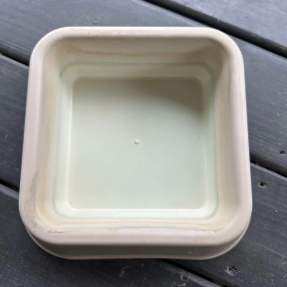 Beige dog bowl- water/food!